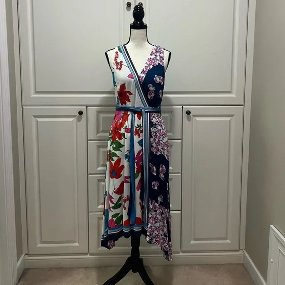 NWT Maeve |Anthropologie| Botanical belted Floral belted dress size 6 - Picture 3 of 15